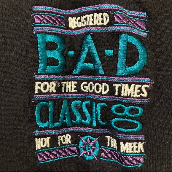 Vintage B.A.D. Full Zip Embroidered Sweatshirt - Picture 9 of 13